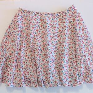 Denim & Supply White Floral Print Women's Skirt Ralph Lauren Y2K - Size S